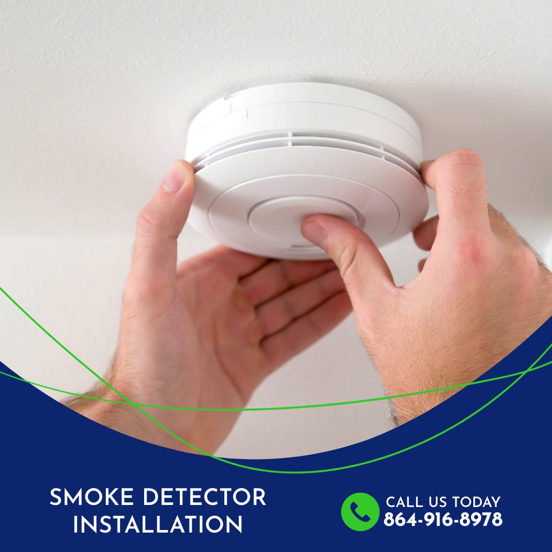 acehomeco's tweet image. It is important to have a working smoke detector at home. At Ace Plumbing, Electrical &amp;amp; HVAC we are experts in smoke detector installation, just call us at 864-916-8978.

aceplumbingsc.com

#SmokeDetectorinstallation #hvac #ac #indoorairquality #ThermostatService