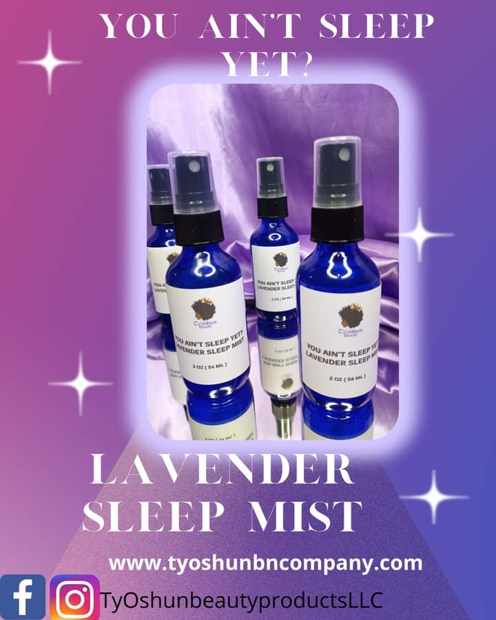 tyoshun_product's tweet photo. When your having trouble sleeping try our lavender sleep mist just spray o. Your pillow before bed for a good night's rest #sleeping #allnaturals #naturalproducts #SmallBusiness #tyoshunbeautyproducts https://t.co/rZHF1BPrxc