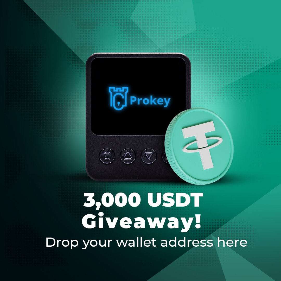 3,000 $USDT #giveaway!

We are gifting $3,000 #USDT to one lucky winner!🤯

To win:

1. follow us 
2. like and retweet this tweet
3. Drop your wallet address 

Don't miss it✨

The winner will be announced in one week 😎