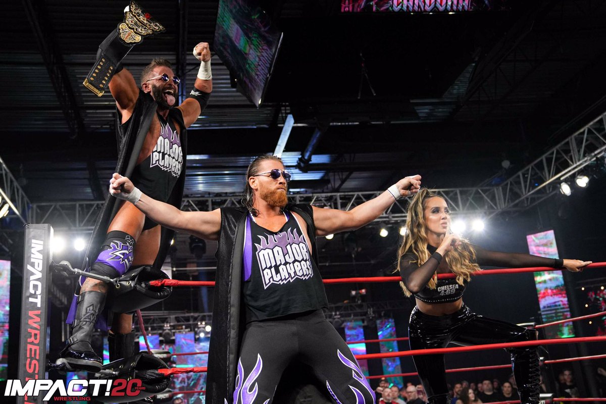 EoGWrestling's tweet photo. #CardonaCount: If dirt sheet rumours are true and @TheMattCardona is no longer @IMPACTWRESTLING Digital Media WORLD Champion, the following is all still true. Most tenured, fighting & travelled champ in its history. Now #MajorPlayers can win the tag team titles & #NextWorldChamp! https://t.co/1cP5sc06lR