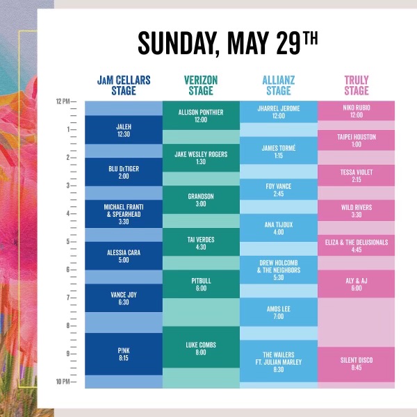 2022 BottleRock schedule