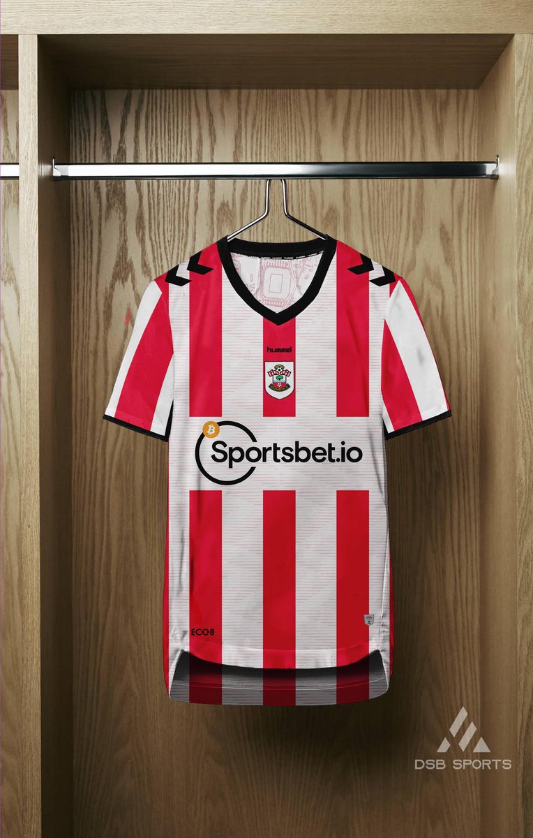 Concept 22/23 Home shirt <a href="/southamptonfc/">Southampton FC</a>  bit of a throw back to the early <a href="/theowalcott/">Theo Walcott</a> days #saintsfc #southampton