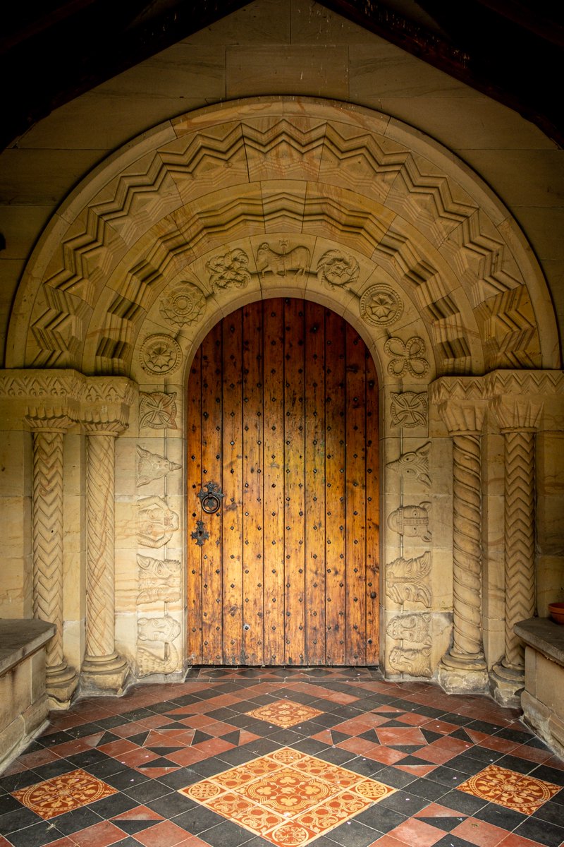 JPG_1969's tweet photo. St John the Baptist, Handsacre, Staffs. Not an old church, it's Victorian, and very presentable Romanesque in style. #handsacre #staffs #Church #Buildings https://t.co/OcEd1XynDv
