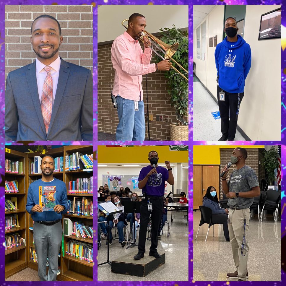 Happy “Jazz” Birthday To Our 7th Grade AP Mr. Arrington! #teamnnps #EFMS 🎉💜🤍