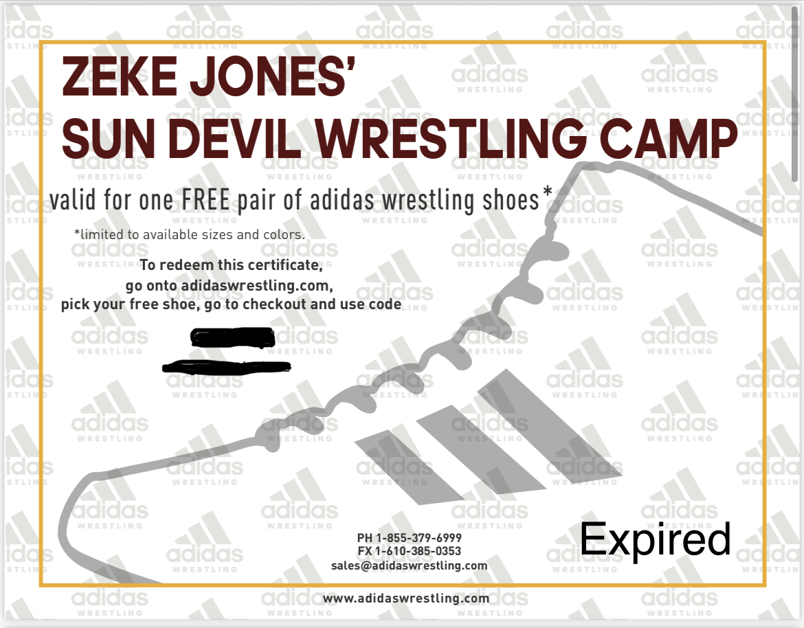 Win a pair of adidas wrestling shoes 