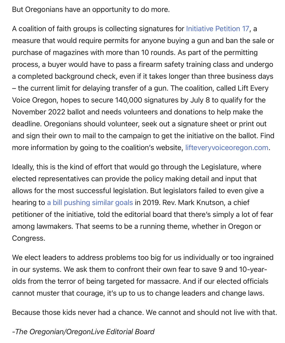 LiftEveryVoiceO's tweet photo. Breaking news: The @Oregonian Editorial Board endorses #IP17, calls on Oregonians to volunteer for @LiftEveryVoiceO, and sign petitions. Read the endorsement: https://t.co/FFaJzO6SgQ. Get involved: https://t.co/dQ6oP6mLac. #orpol #enough https://t.co/xREjRSbz4V
