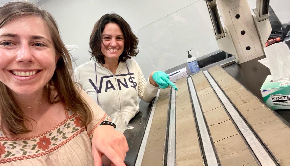 dleblancene's tweet photo. Spent the last 3 weeks in College Station, TX with the #IODP #Exp395C science party describing over 2 km (π
) of sediment cores collected from the bottom of the North Atlantic Ocean. Thankful to be a part of this awesome group of scientists! @NSF @TheJR @GCR_IODP https://t.co/RwVWv5DLx7