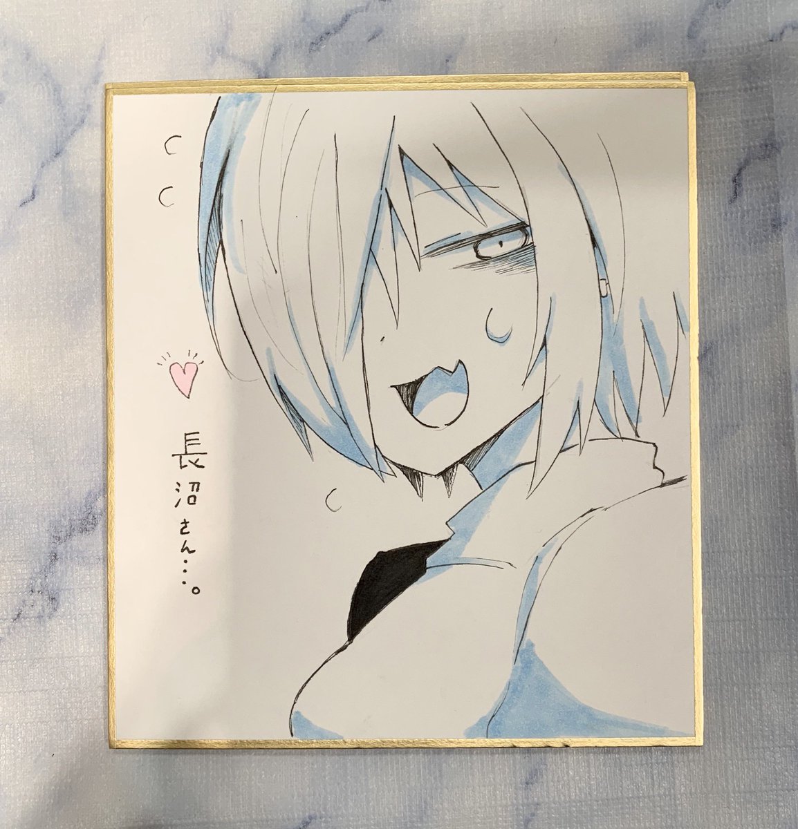 これは今回頒布した色紙×4です 