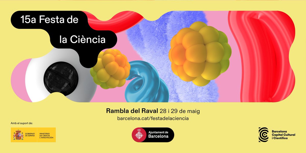 Quin bon ambient a la 15a #festadelaciencia 👌👌
⚗️🧫💊🧪🔬
Un munt de propostes per a públics de totes les edats... tallers, espectacles, jocs, itineraris, visites, xerrades i debats
Una gran iniciativa <a href="/bcn_ajuntament/">Ajuntament de Barcelona</a> per apropar les #STEAM als infants i joves