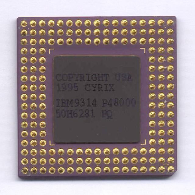Year 1996: #IBM #5x86 #100MHz #16k #cache #Cyrix core #33MHzBus #x86 ...