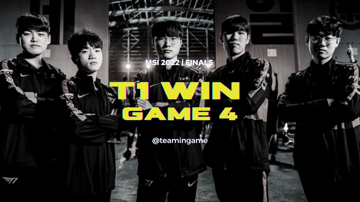 TeamInGame's tweet image. IT&apos;S A 2-2!! #T1WIN #MSI2022