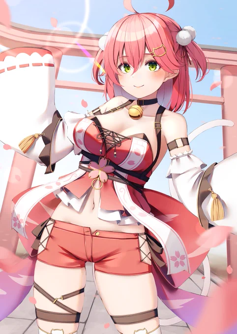 新衣装ほんとやばち
かわいいが過ぎるよなぁ。。。
 #miko_Art 