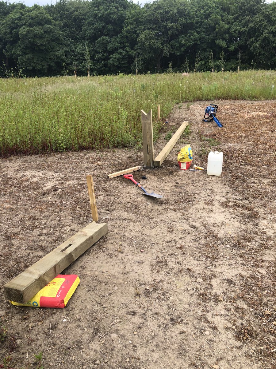 Beginning to fence around what will hopefully be a community orchard up at Brecks Lane Field this morning.
💪🏻
#communityorchard