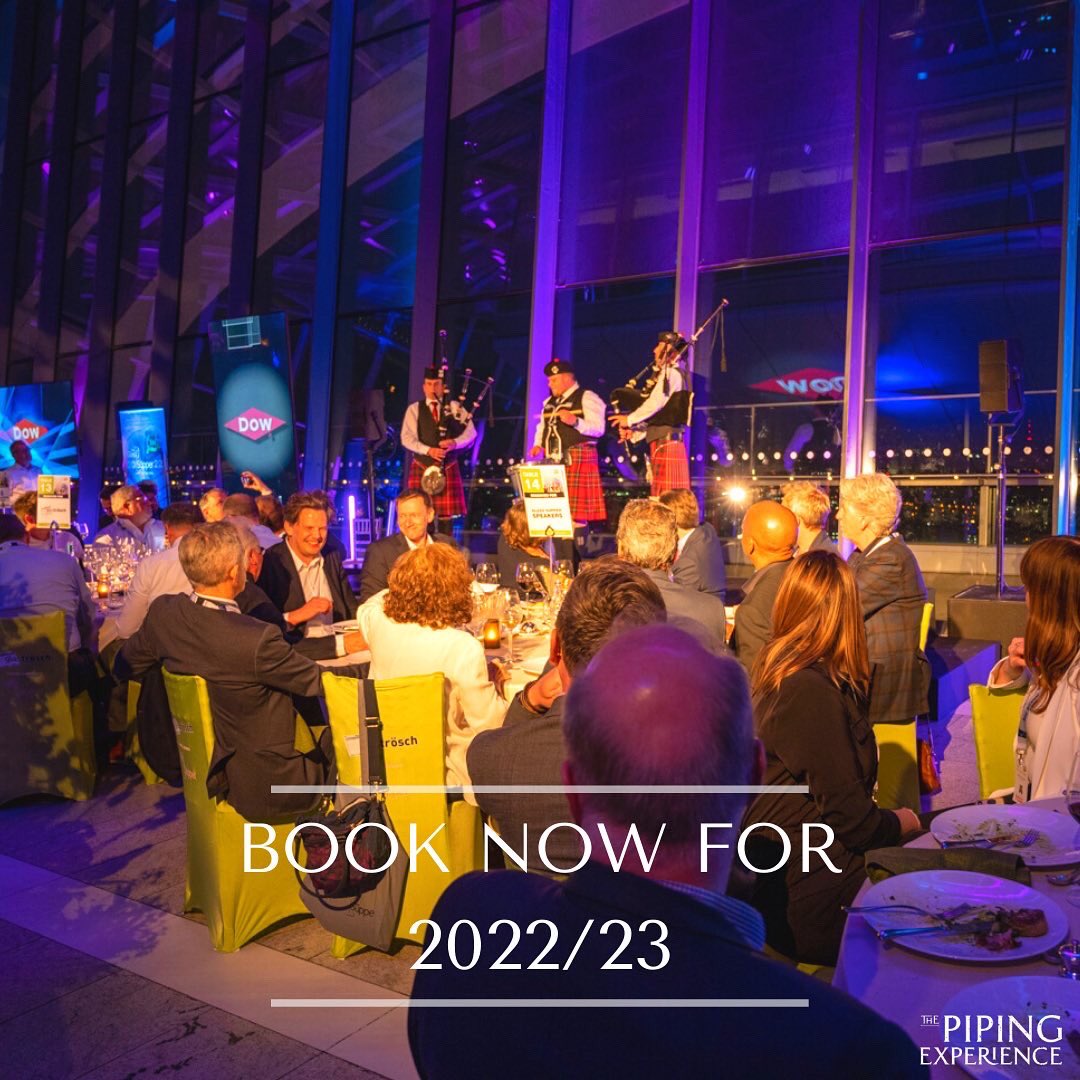 Spotlight on <a href="/IGSMagazine/">IGS Magazine</a> Glass Supper which took place on 05.05.22 in the <a href="/SG_SkyGarden/">Sky Garden</a> situated on the top floor of the Walkie Talkie building, London. Bagpipes supplied by TPE pipers Matthew &amp; Cliff, and TPE drummer Tom. Event managed by <a href="/planned2perfect/">Planned 2 Perfection</a> 
#bagpipes #igs