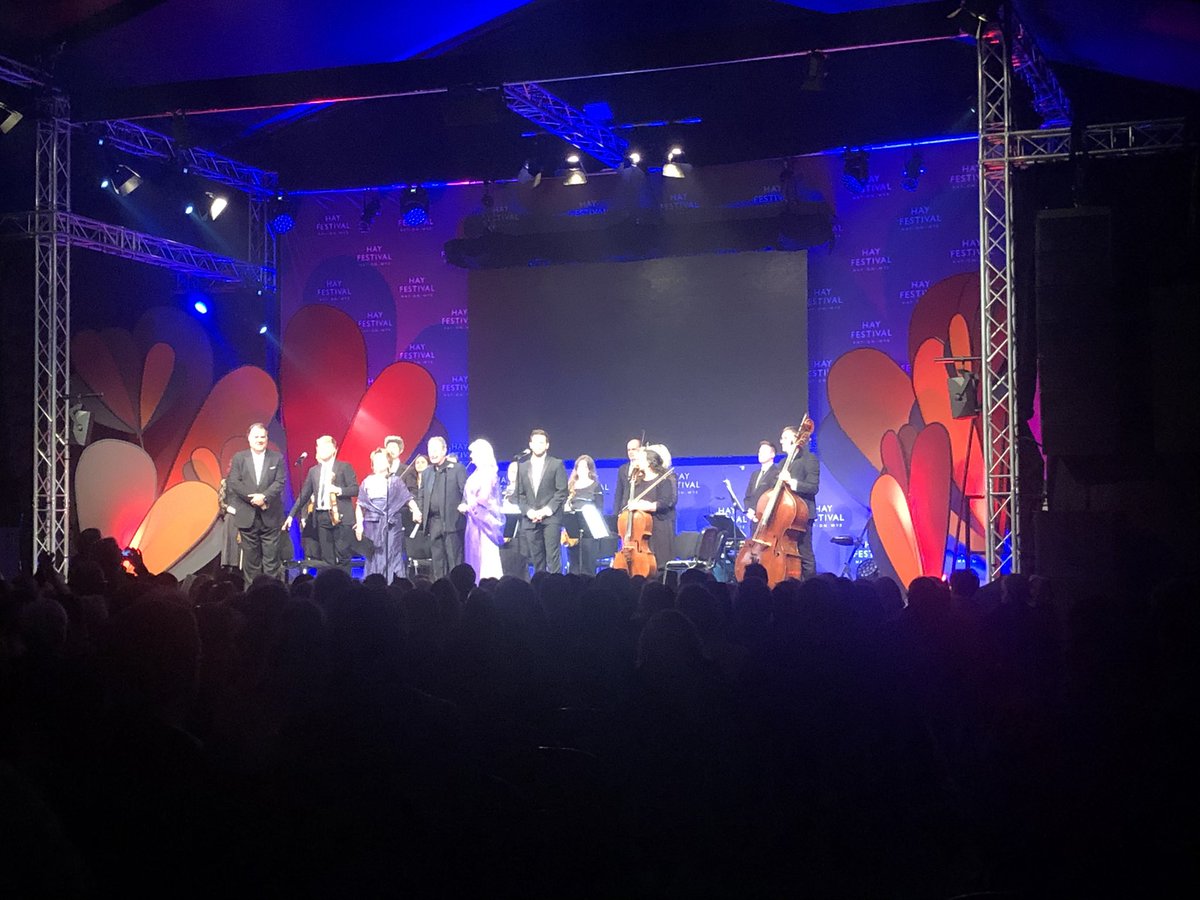 AndoverLadies's tweet photo. Some of our ladies are attending @hayfestival on diff days this week (yesterday this tweeter) & enjoying the fab music events too! Calon Lân @Bryn_Terfel @RebeccaEvansSop @TrystanLlyr #LeahMarianJones was stunning! Back to practising #BoRap #Anthem etc for #PlatinumJubilee now! https://t.co/zrU07c6YFy