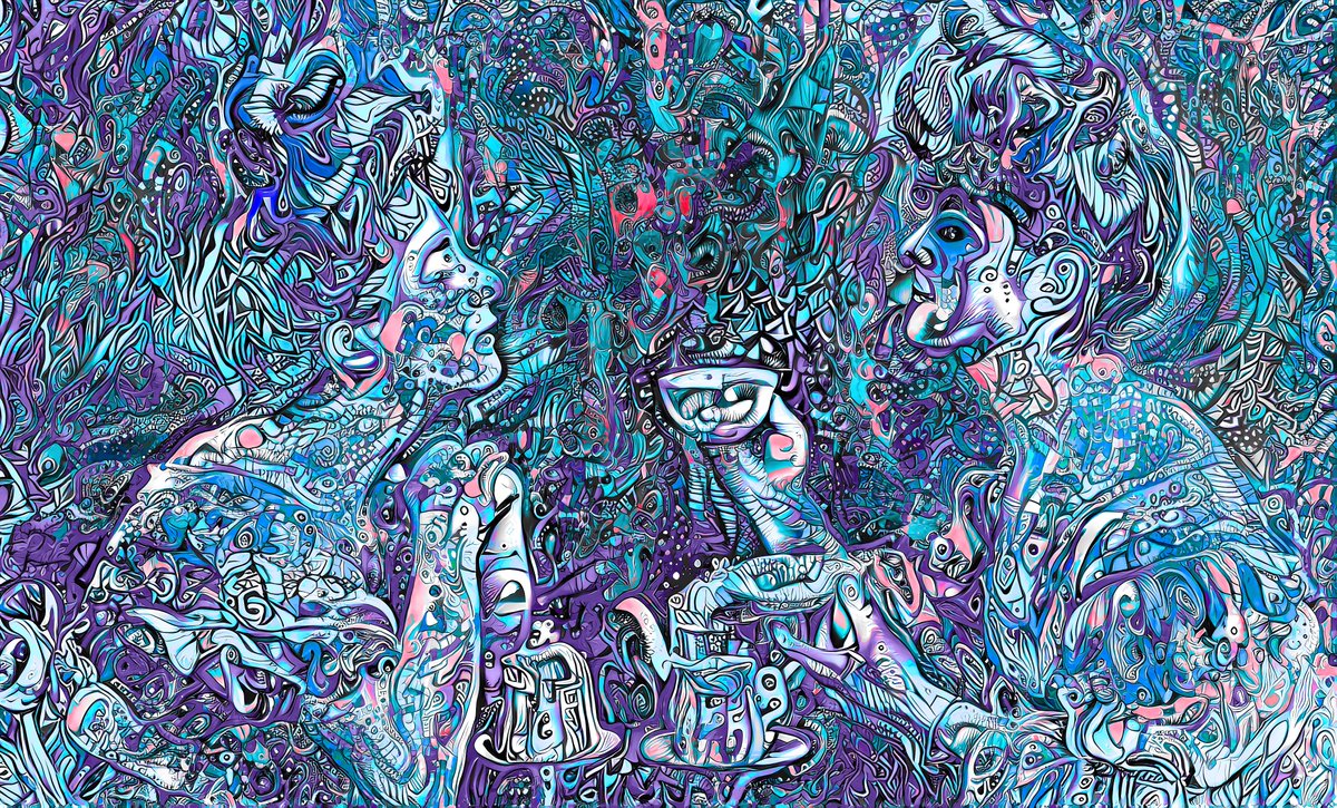 <a href="/dubzyxbt/">dubzy</a> 1 hour into a pot of Mushroom Tea and Mary had her first realisation🤔

“We seem to inhabit a universe made up of a small number of elements-particles-bits that swirl in chaotic clouds, occasionally clustering together in geometrically logical temporary configurations”

See my 📌