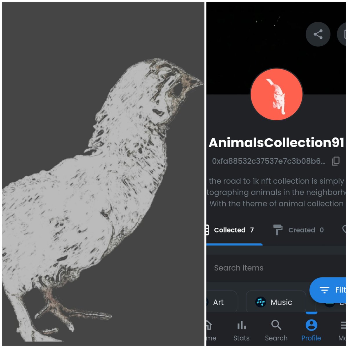 AnimalsARTz's tweet image. Animals Collection (Chicks)
link is in bio
#nftproject #nftdrop #nftsale #nftsales #nftcommunity #nftcollection #nftnews #nftartists #nftcollector