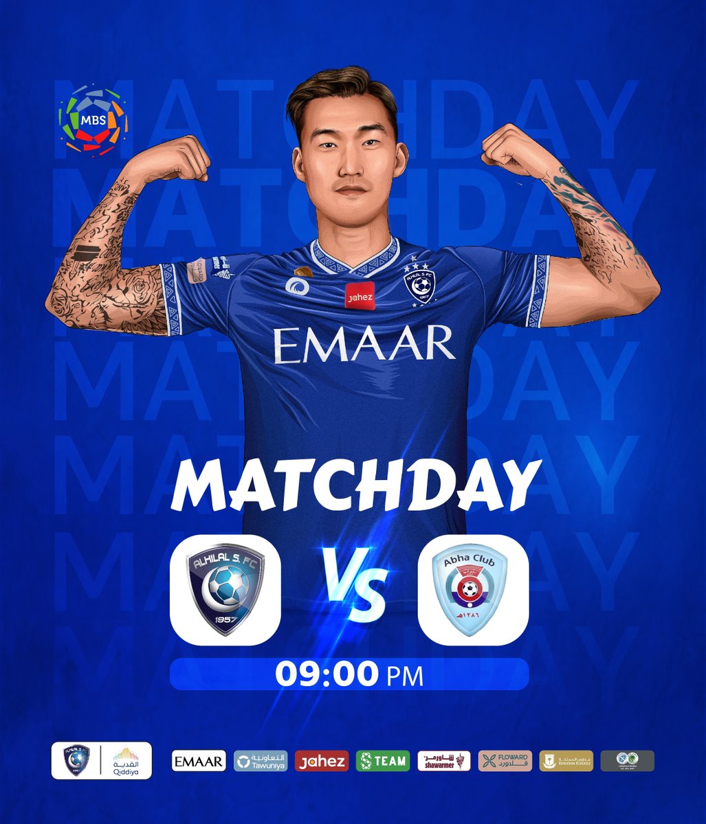 Alhilal_FC's tweet photo. ⏳الليلة ليلتكم يا زعماء 🤩💙

#الهلال_أبها 
#الهلال https://t.co/89h8kKi9uu