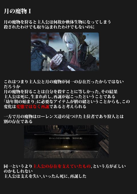 Bloodborne考察のtwitterイラスト検索結果