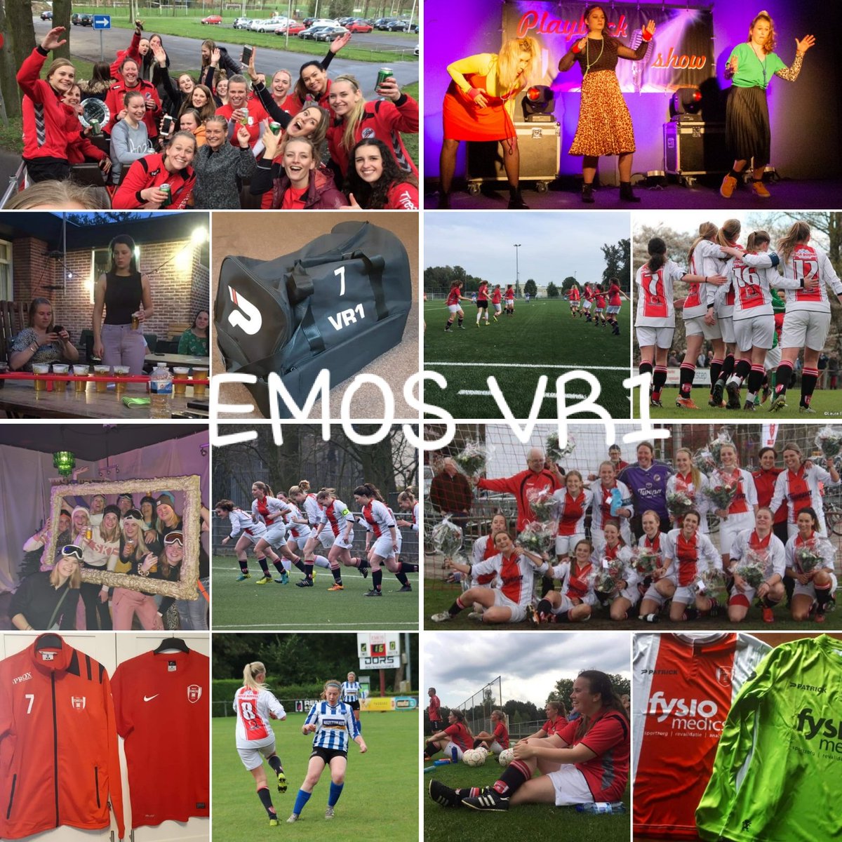 🔴⚪EMOS vrouwen 1 (zaterdag) is op zoek naar versterking voor volgend seizoen. 
EMOS VR1= voetbal én gezelligheid 
Lijkt je dit wat? Kom dan naar onze open training + borrel op donderdag 2 juni! 
We starten om 20:00 uur met trainen en daarna een of twee🍻🍷