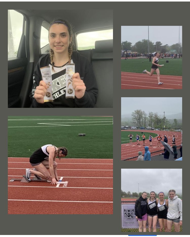Apple blossom weekend at the beautiful Bridgetown track. 🌸🏃🏻‍♀️Margo qualified for provincials in all four events so we get to do it all again next weekend in Stellarton. Great showing by the NKEC Titans! ⚔️