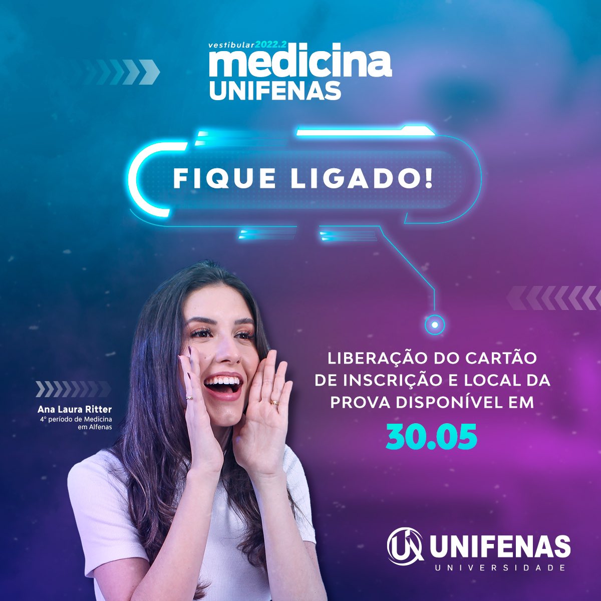 🚨Atenção para não perder a data!! 🚨
⠀
AMANHÃ! 

Estará disponível a confirmação de inscrição.

E você que ainda não se inscreveu corra que dá tempo!!

DIA 31/05 é o último dia de inscrições!!

🌐 medicina.unifenas.br

#unifenas