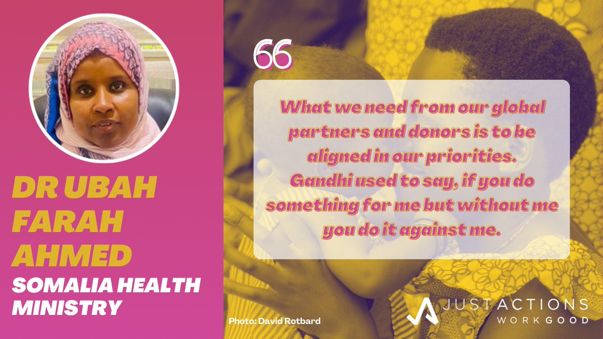 JustACTIONS's tweet photo. What do LMICs want from the new #ChildSurvivalAction agenda? Dr Ahmed from @MoH_Somalia speaks up at #WHA75 Watch 👉https://t.co/jQEF9gcuy0 @AbikarDr @PediatricSomali @savechildrenuk @UNICEF @usaid @theGFF @PMNCH @WHOAFRO @USAID  @WBG_Health @AfricaCDC #EveryBreathCounts https://t.co/tUTgdgnp1F