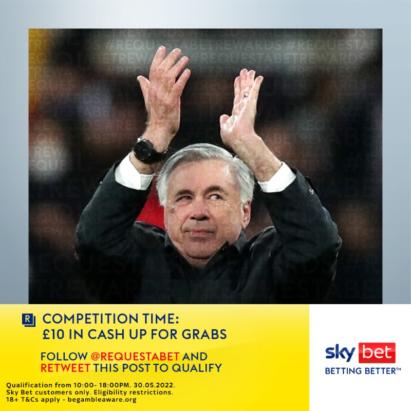 RequestABet's tweet photo. 🎁 𝗖𝗢𝗠𝗣𝗘𝗧𝗜𝗧𝗜𝗢𝗡 𝗧𝗜𝗠𝗘!

🔁 Simply follow and RT this #RequestABetRewards post to qualify

😍 We're giving away an additional £10 per every 200 retweets

🕕 Winners will be announced at 18:00. Good luck!