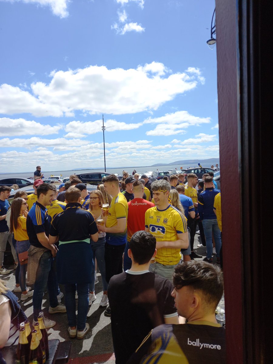 PaulHardiman5's tweet photo. What better way to destress after a challenging week than to join the Roscommon fans in Salthill.... https://t.co/zKmkQLxhSj