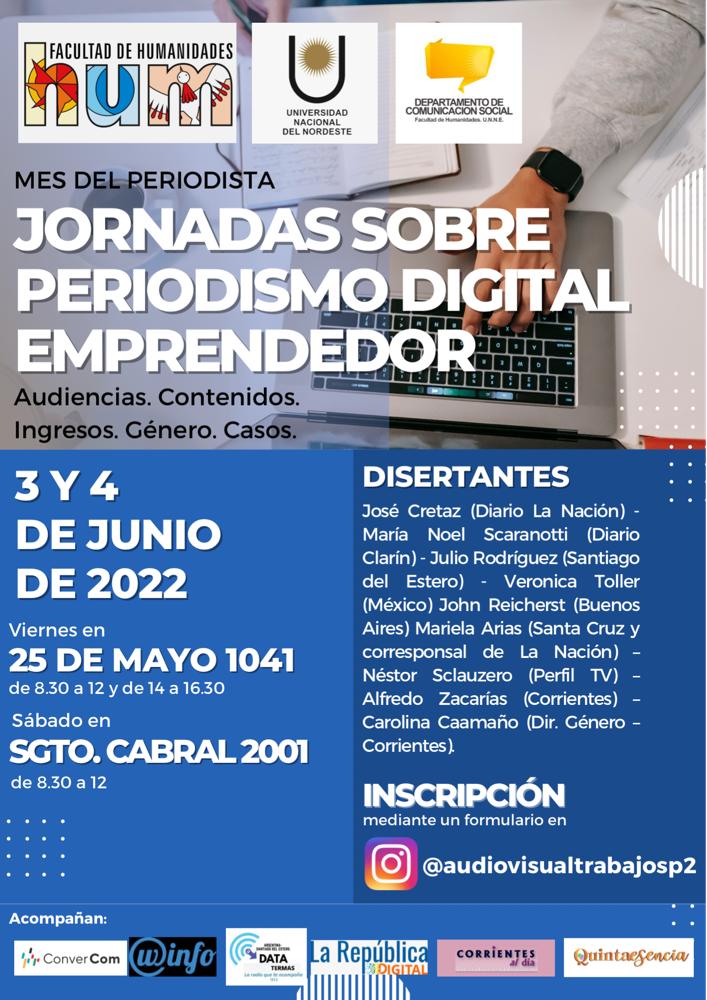 unneargentina's tweet photo. #DíaDelPeriodista 🖥️📰📻📺 👉🏻 @cs_unne organiza las Terceras Jornadas sobre Periodismo Emprendedor

Están dirigidas a estudiantes, profesionales del periodismo y la comunicación e interesados en el área. Con expositores de nivel nacional, latinoamericano y también locales. https://t.co/GhOSWEXn8m