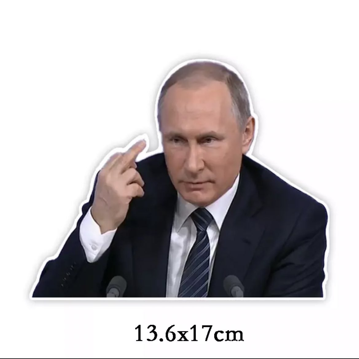 Путин на белом фоне
