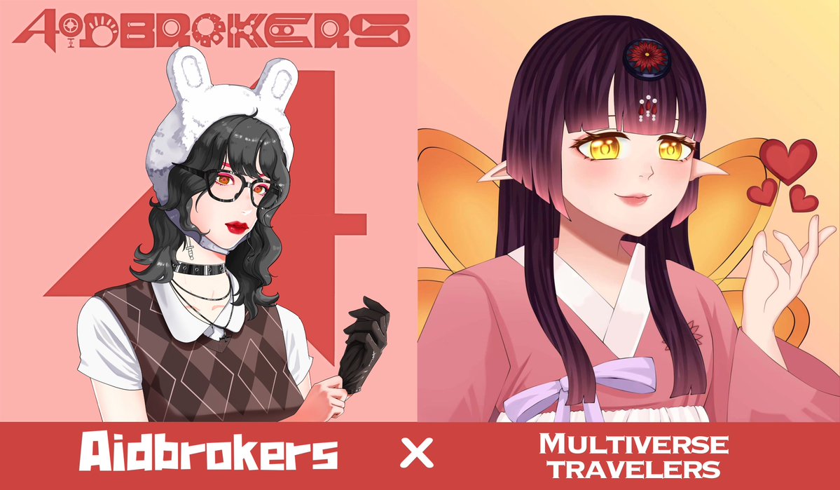 Multiverse Travelers X  Aidbrokers

We're partnering with @MTVerse_NFT  and giving away

5 WL - @MTVerse_NFT

5 WL - <a href="/AidbrokersNFT/">Aidbrokers</a> 

✅Follow @MTVerse_NFT &amp;  <a href="/AidbrokersNFT/">Aidbrokers</a> 
✅Like &amp; RT
✅Tag 3 friends
✅Join the discord
discord.gg/UXCTQvb8wy
#NFT #NFTGiveaway #NFTCommunity