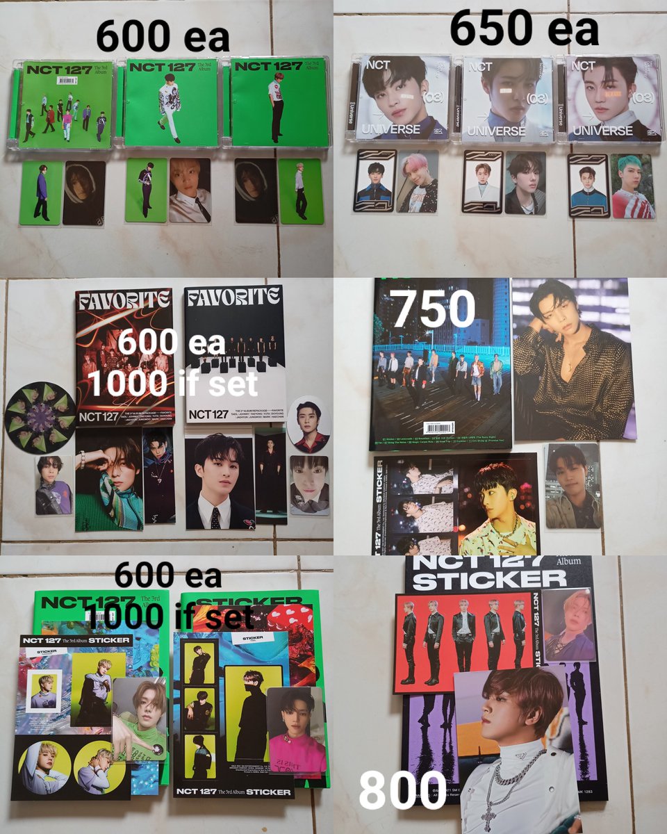 tennyphile1001's tweet photo. wts | lfb ph

NCT ASSORTED OFFICIAL MDS / ALBUMS / SEASON GREETINGS

✨ONHAND
✨OWN COLLECTION
✨MOP: GCASH (PAYO or reservation)
✨MOD: SCO
✨ALL IN GOOD CONDITION
✨PACKAGING FEE IS FREE
✨FREE SHIPPING IF 3 or MORE
✨CAN LOWER THE PRICE if sure

100each for 2 random retweeter https://t.co/CTiEkJmA3p