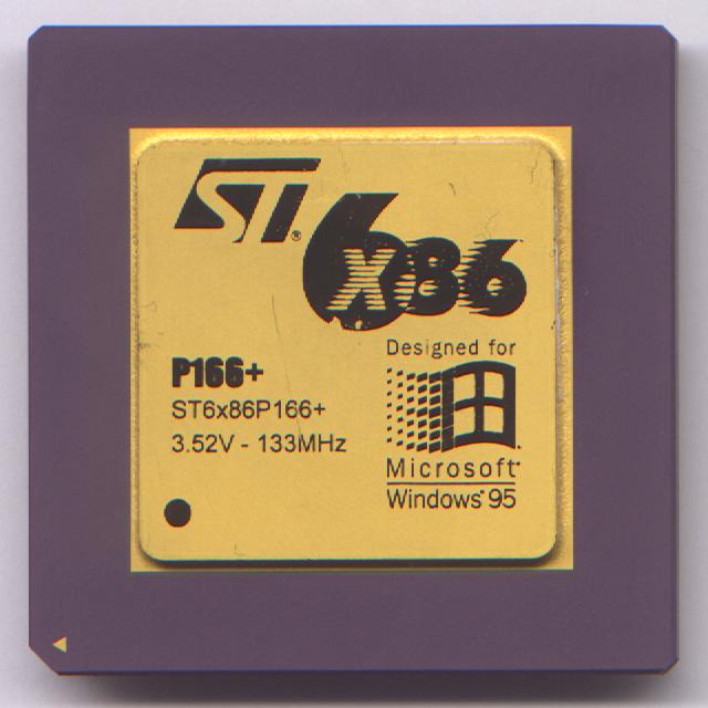 cpu_museum's tweet photo. Year 1997: #SGS #Thomson #ST #6x86 #P166 #PR166 #133MHz #66MhzBus #x86 #32bit #16kB #cache #Socket5 #Socket7 #Cyrix #clone (item #016) #cpu #computer #history #computerhistory #retro #retrocomputing https://t.co/93kO9mP705