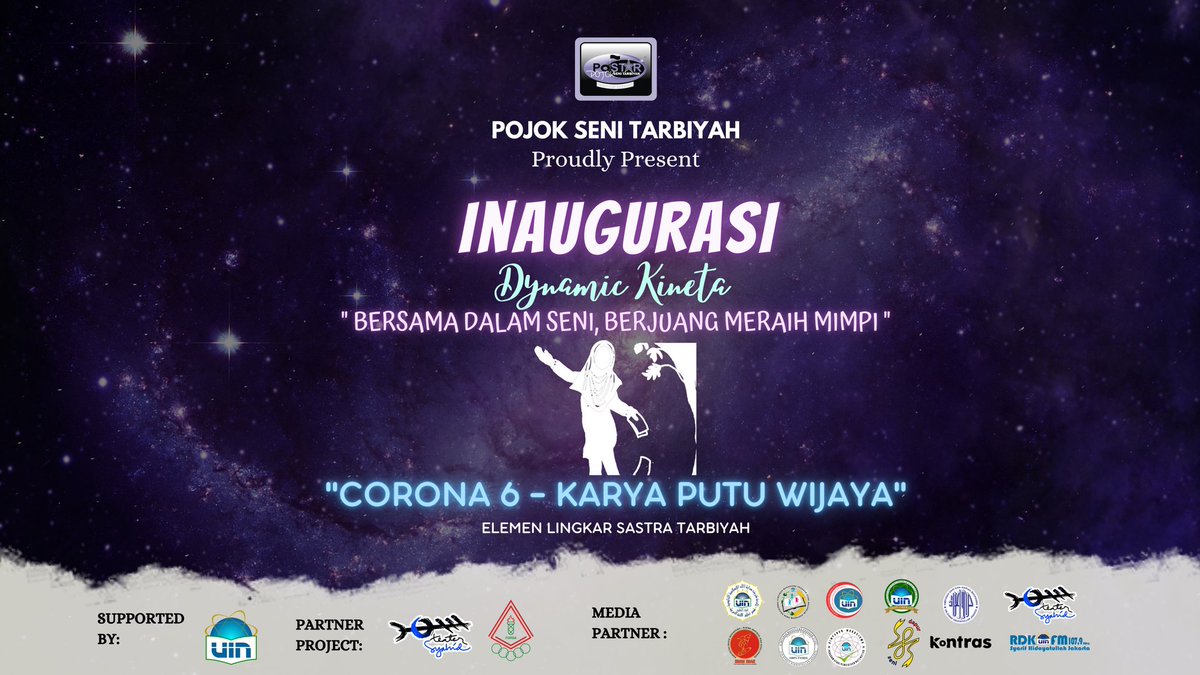 postar_uinjkt's tweet photo. Assalamu'alaikum Wr.Wb 💜

Hallo teman-teman semua! 🙌🏻

Jangan lupa saksikan Inaugurasi POSTAR 2022 dari elemen Lingkar Sastra Tarbiyah - Corona 6 Karya Putu Wijaya:

https://t.co/n8cFBye0wu

Stay tuned and jangan lupa subscribe Youtube POSTAR UIN JAKARTA 🤗 https://t.co/LgDxOCEAOm