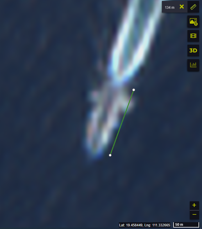 August20190831's tweet photo. Correction: In the Sentinel-2 L2A, they are probably two #Type054A and one #Type052D. https://t.co/V537jYZIUf