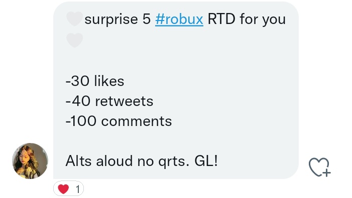 YtKhione's tweet photo. I got an rtd from @kitieaa 
Can anyone help? tysm if you help♡︎♡︎ #rtd
Ⓘ︎ Ⓝ︎Ⓔ︎Ⓔ︎Ⓓ︎:
•30 likes
•40 rt(no qrt)
•100 comments
•Alts allowed! https://t.co/cMzC1HOTmn
