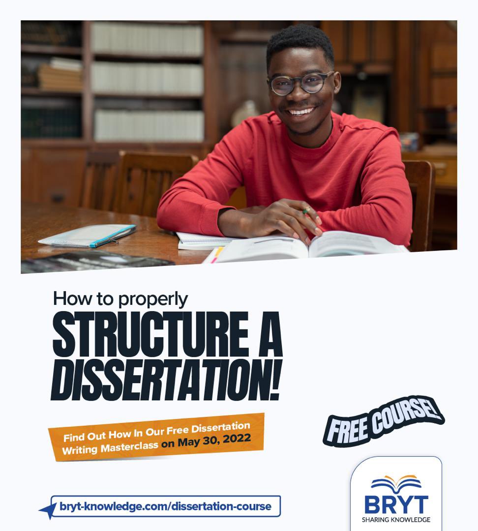 BrytKnowledge's tweet photo. The dissertation can be hectic 😏!!

If you are/know any student in the process of writing one, refer em to this free dissertation writing online masterclass @BrytKnowledge is hosting tma May 30 🙏

Registration link - https://t.co/fGuB9eYlTW

#AcademicTwitter #Online Classes https://t.co/Om162QFZG1