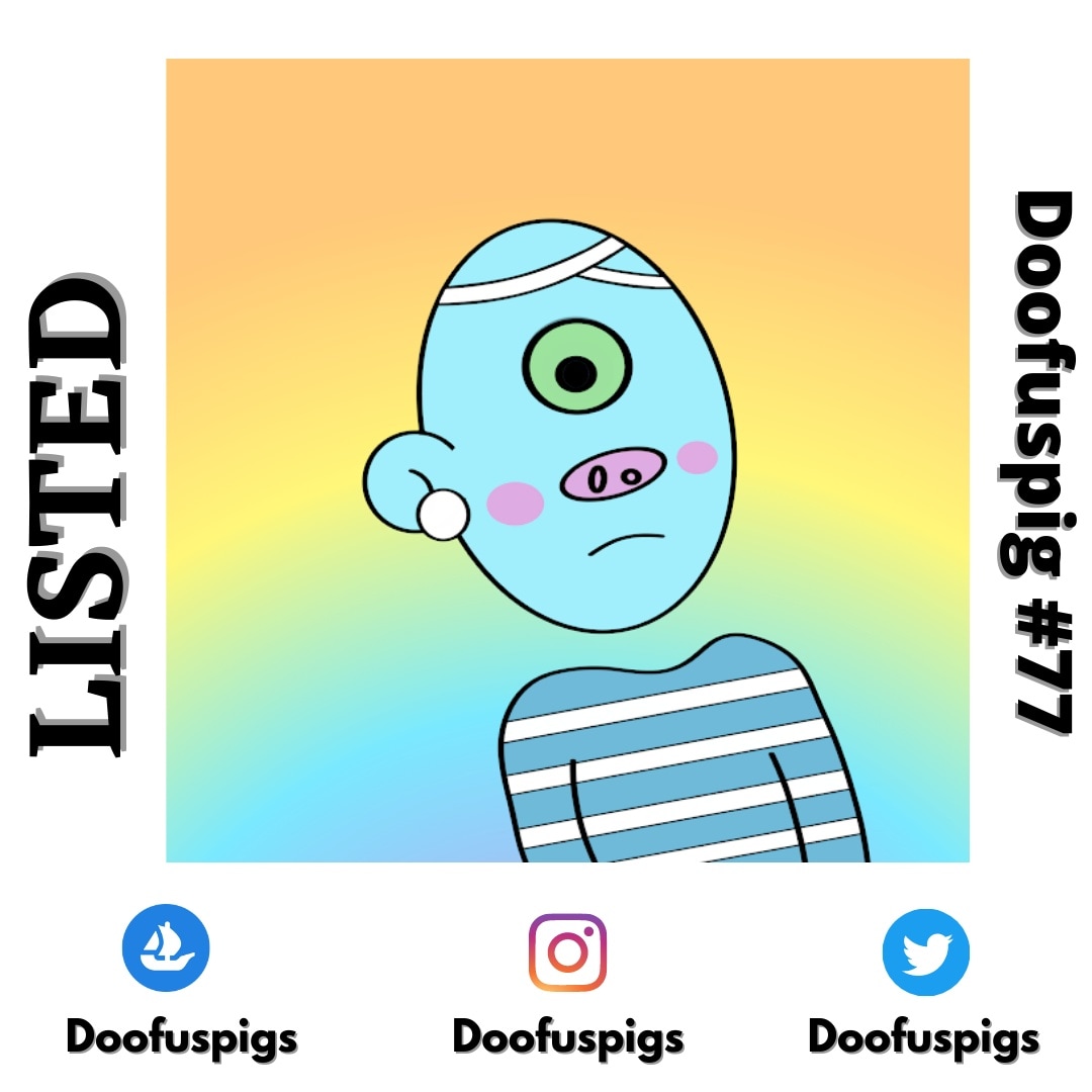 The Next Fresh thing!!!! 

☀️Doofuspigs☀️

.....[Link in bio]

#doofuspigs #USA #NEW #NFTartists #NFTGiveaways #NFTCollector #investor #colorful #NFTdrop #PolygonNFT #NFTshills #DeFi #Metaverse #Dogecoin #NFTCommunity  #NFT #NFTs <a href="/opensea/">OpenSea</a> #uk #artist #art #NFTProject #charity