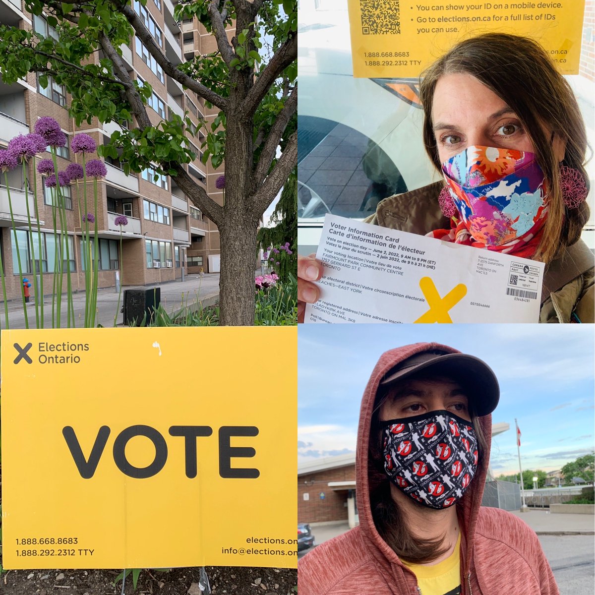 Just under the wire last night at Advance Polls! Two ♥️felt and confident votes for Triple M! ⁦<a href="/marymargaretbey/">MM McMahon</a>⁩ ⁦<a href="/OntLiberal/">Ontario Liberal Party | Parti Libéral de l'Ontario</a>⁩ #onpoli