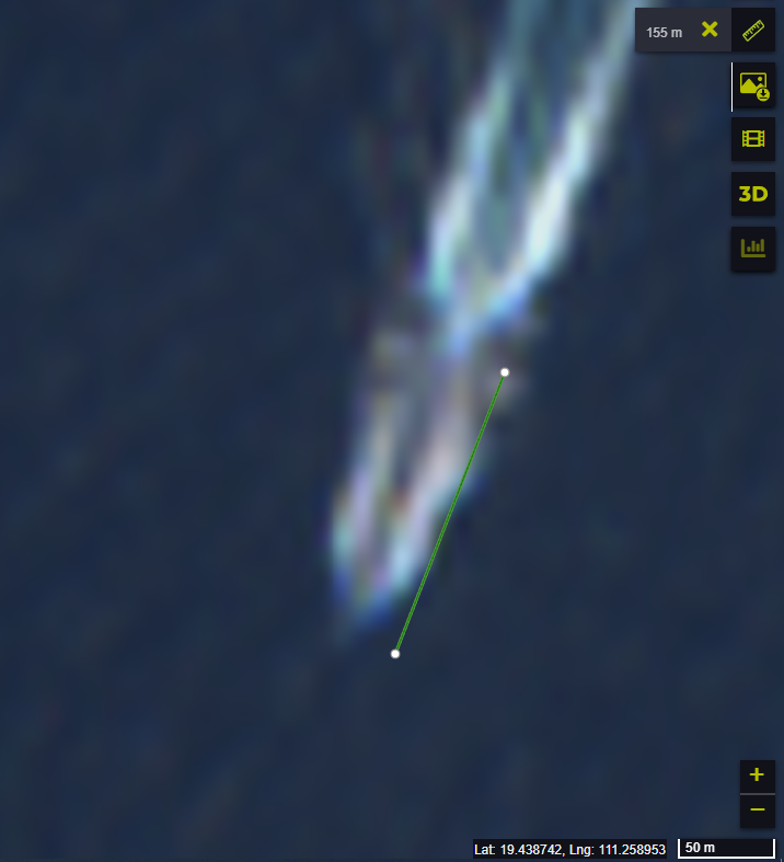 August20190831's tweet photo. Correction: In the Sentinel-2 L2A, they are probably two #Type054A and one #Type052D. https://t.co/V537jYZIUf