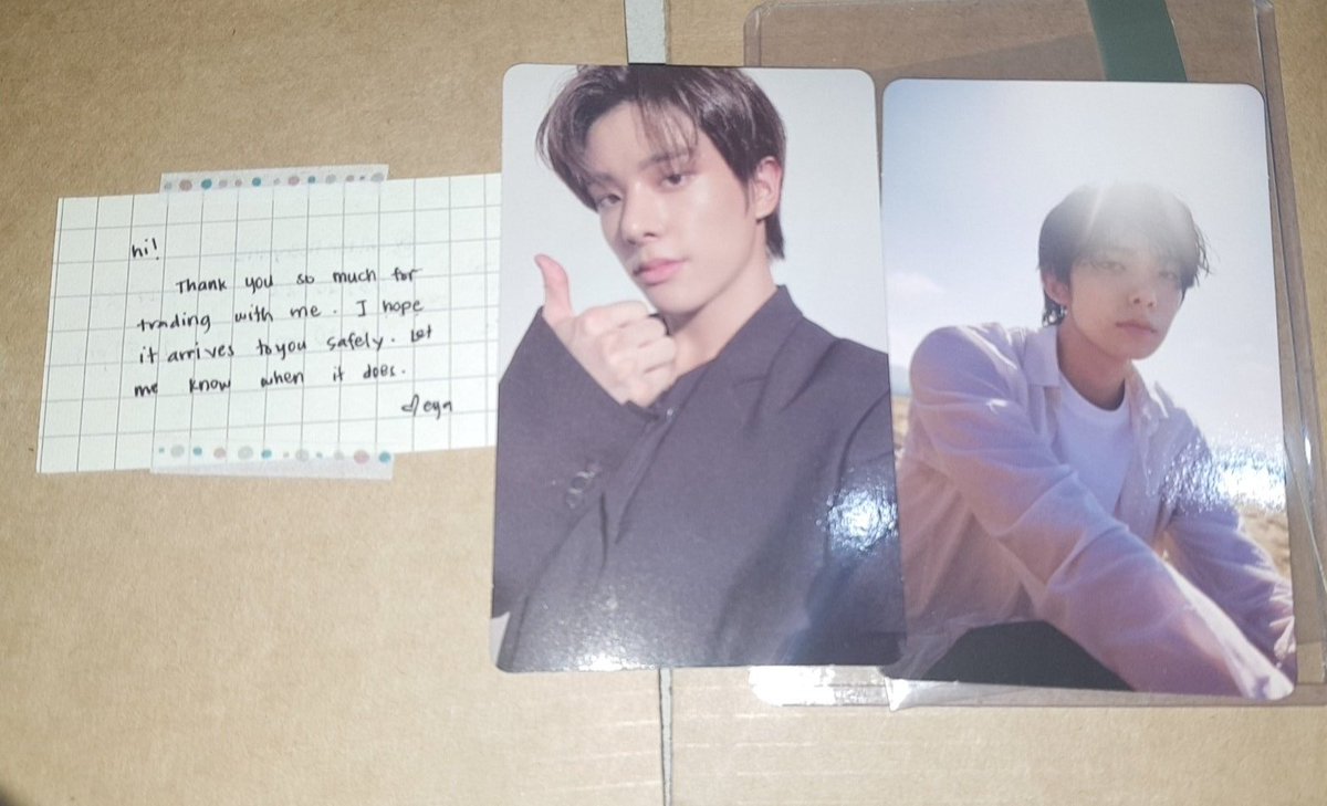 aIlforsimjaeyun's tweet photo. #ellatrades #ellamagastos
Got happy mail from @pjmolalacrt
Thank you sm for trading with me!! They arrived safely <!!3 Sana ma pick up and ma deliver na sayo si hee and hoon :") ๐
#pjmfeedbacks https://t.co/CMJRJ8kqVU