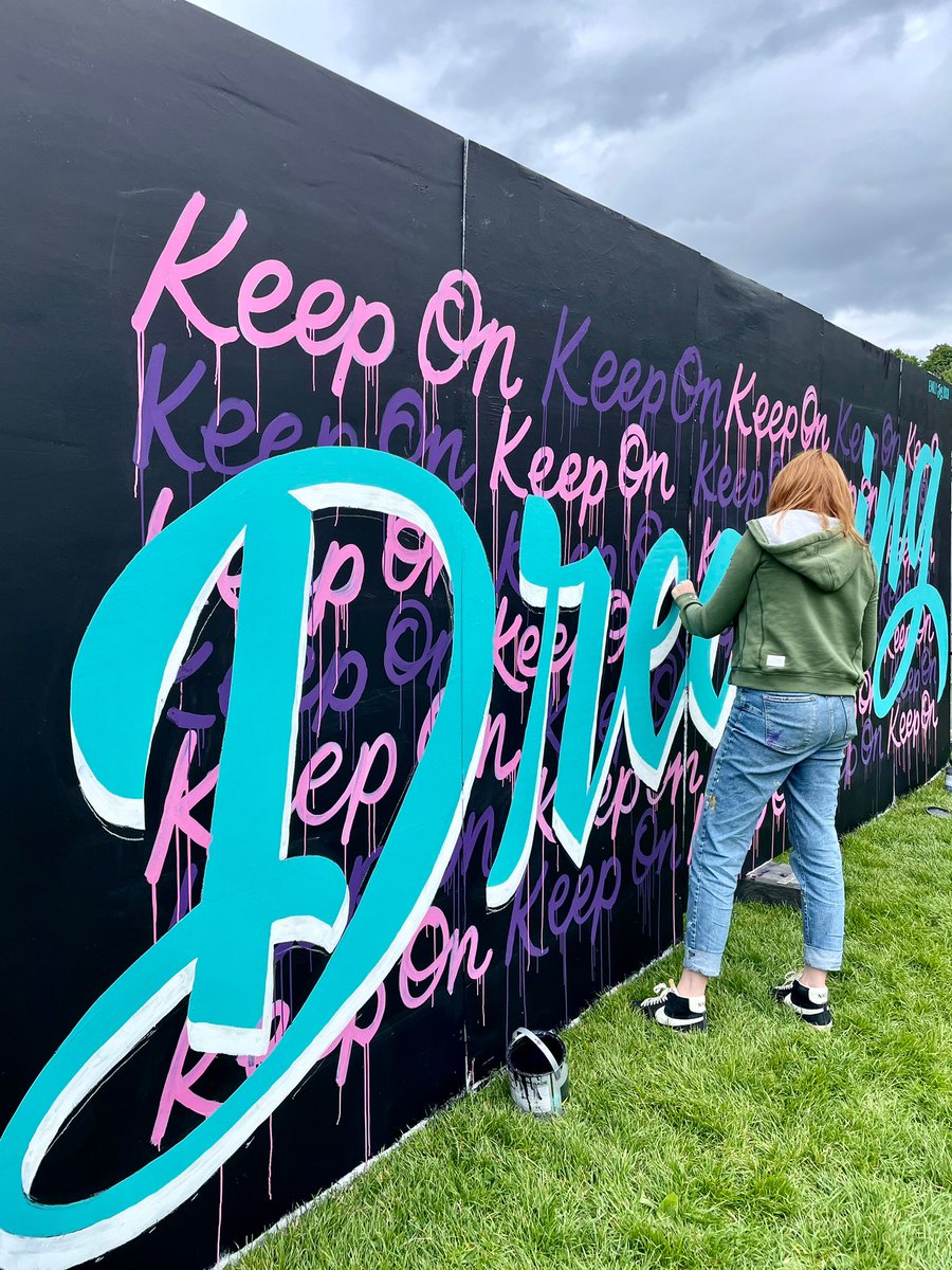 Lovely piece appearing from <a href="/emilyjoyrich/">Emily Joy Rich</a> in the park today. Keep On Dreaming!