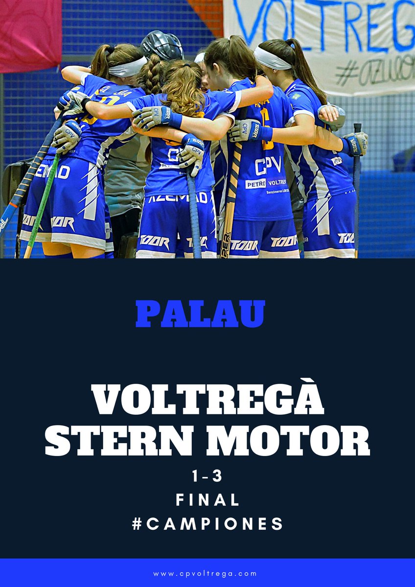[FINAL] a Astúries!

🏆CAMPIONES D’ESPANYA🏆

<a href="/hcpalau/">Generali Hoquei Club Palau</a> 1-3 <a href="/cpvoltrega/">Club Patí Voltregà-Movento Stern</a> 

🏑Gols de Alèxia Bosch i Jana Rusiñol (2)

#ForçaMàgic #Fem17