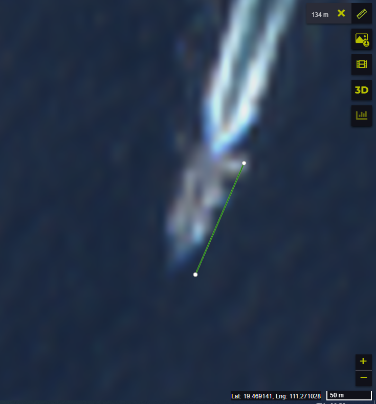 August20190831's tweet photo. Correction: In the Sentinel-2 L2A, they are probably two #Type054A and one #Type052D. https://t.co/V537jYZIUf