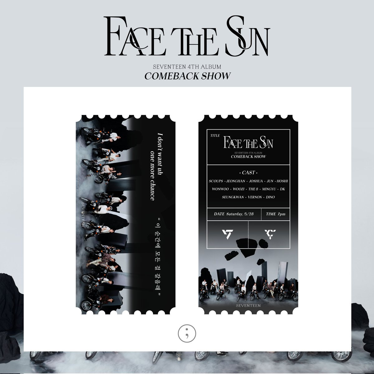 svtsign's tweet photo. Face the Sun Comeback Show Ticket. ☀️

#SEVENTEEN #세븐틴 #FaceTheSun https://t.co/vtwaSSWukF