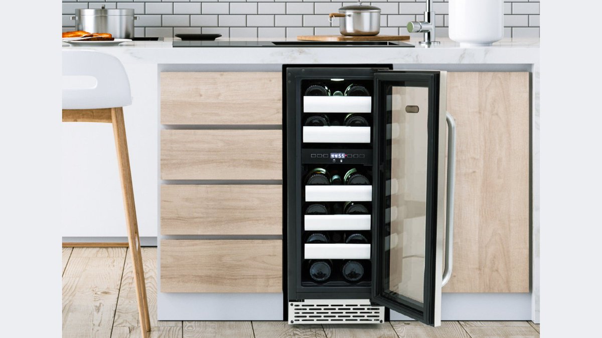 Whynter's BWR-171DS 17-bottle, dual-zone wine fridge is sleek, dependable, and elite, and will keep your red and white wines at their optimum temperatures.

whynter.com/product/bwr-17…