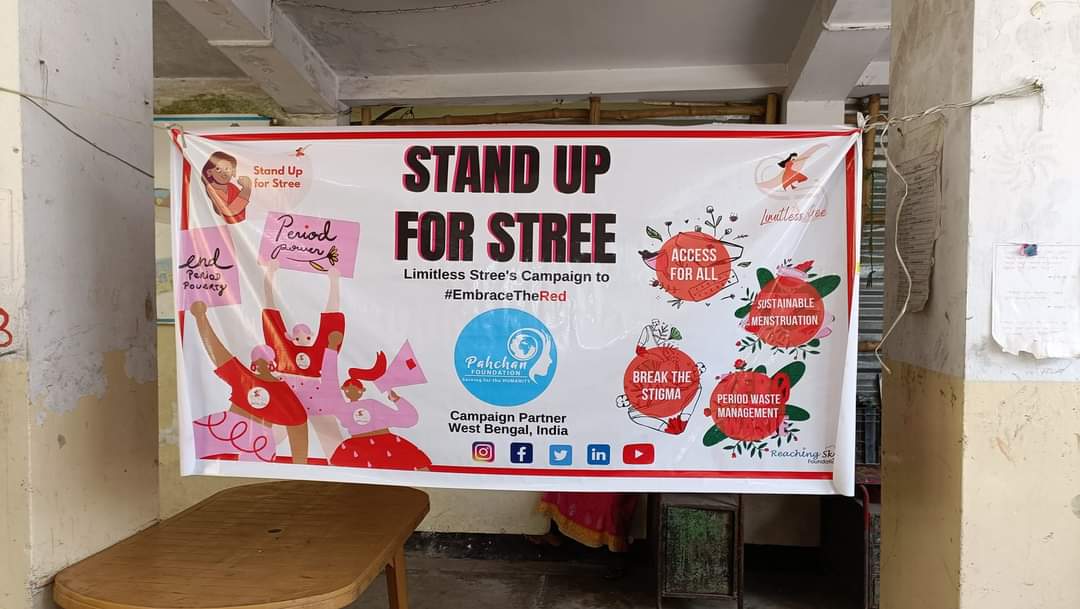Pahchanfoundat1's tweet photo. Celebration of Menstrual Hygiene Day in support of the campaign "Embrace The Red" of Limitless Stree &amp; Reaching Sky Foundation and distribution of "Reusable Sanitary Pads" among 150 girls....https://t.co/uMnlYIPL1P

@Limitless_Stree @Reachingskyf
#pahchanfoundation #EmbraceTheRed https://t.co/T4JI1jopeb