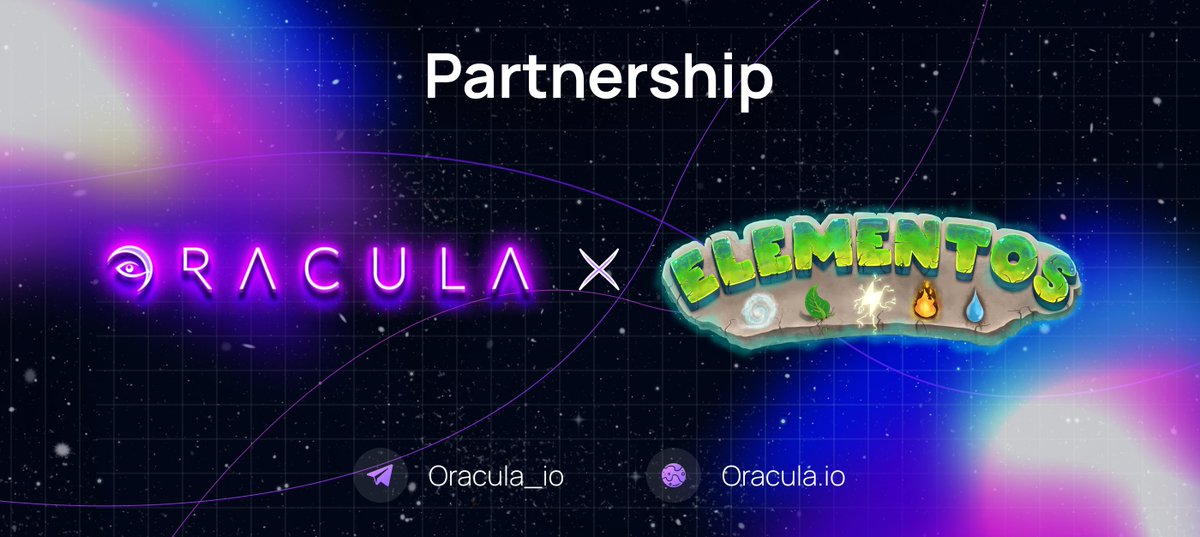 oracula_io's tweet image. ⭐️PARTNERSHIP ANNOUNCEMENT⭐️

We are happy to announce our new strategic partner @ElementosIo 🤝

👉Elementos is a new turned based RPG game with an advanced combat system with aspects of real time movement and positioning! 

📜Partnership details here: oracula.medium.com/elementos-x-or…