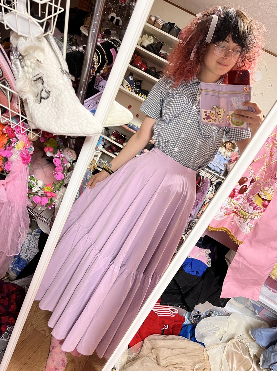 An easy cute work outfit from last week 😊💜